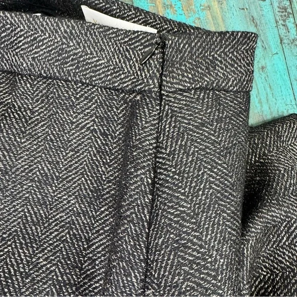 Valentino Roma Grey Wool Pleated Pencil Skirt Size 42/6 - Picture 3 of 16